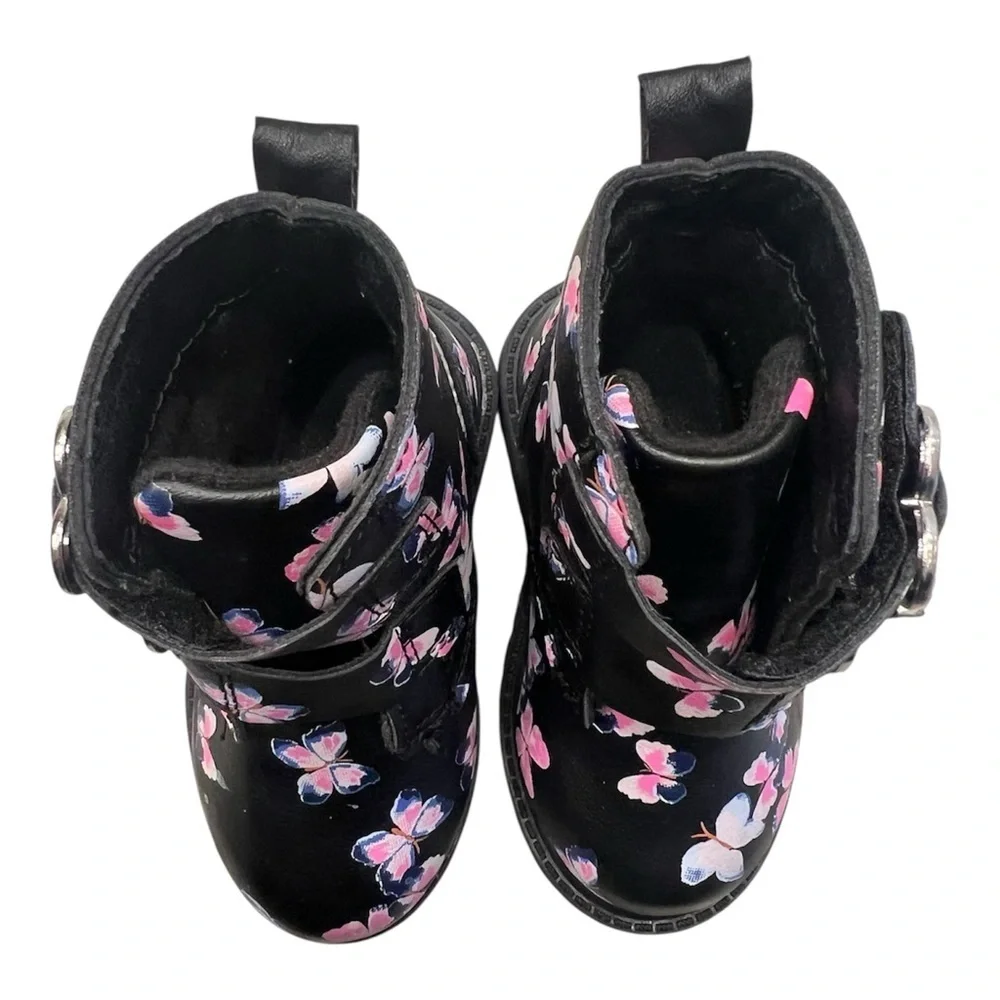 Carter's Kids Boots with Pink Butterfly Design